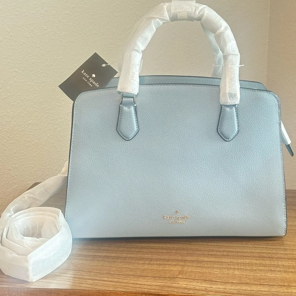 NWT - Kate Spade Light Blue Satchel - Picture 6 of 12